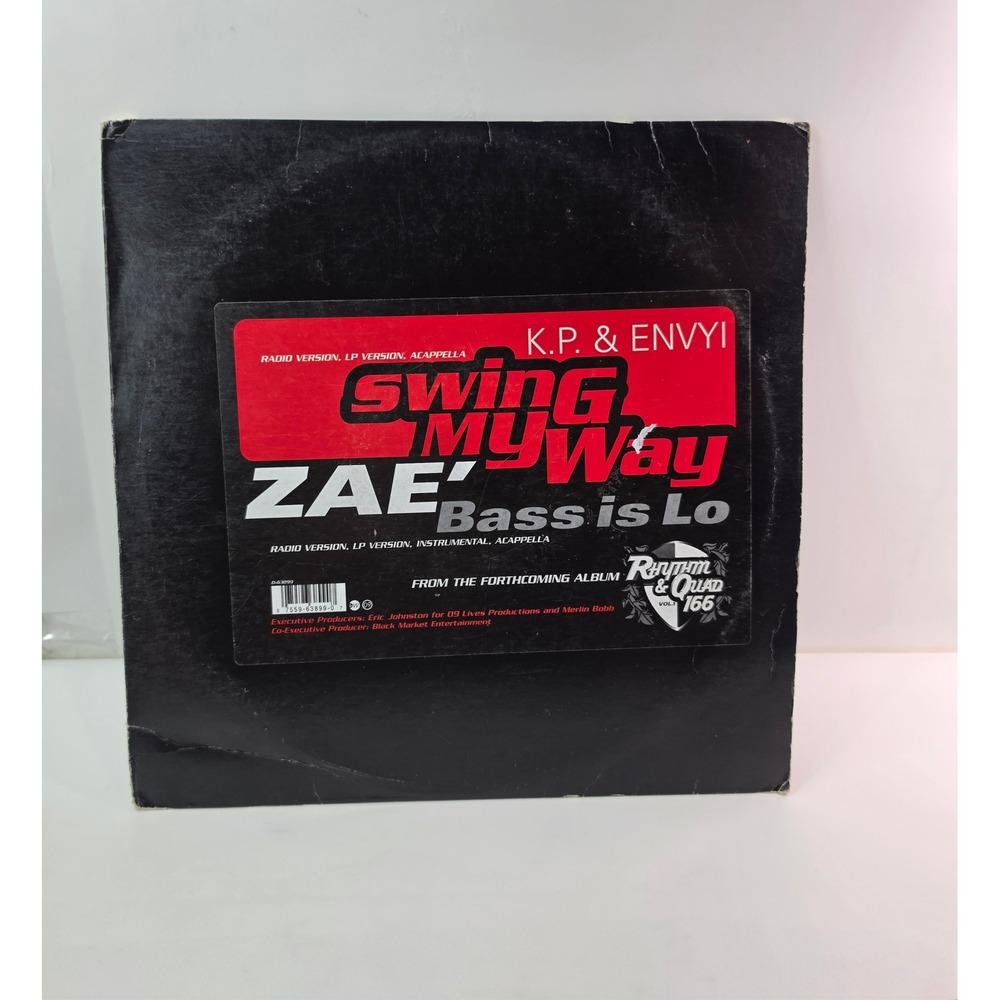 K.P. & Envyi Swing My Way Zae Bass Is Lo 12" Vinyl Single 1998 EastWest Records